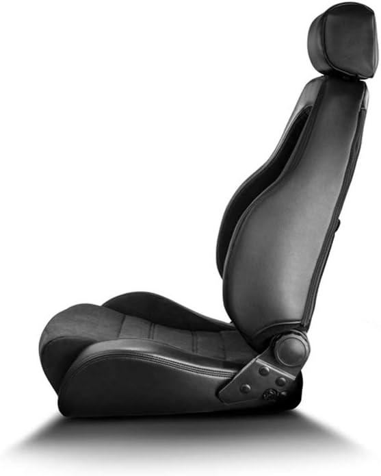 Black Skai Microfibre Reclinable Sport Seat P450