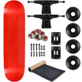 Stain Red 8.25" Complete Skateboard with Black Trucks and Black Wheels H5755