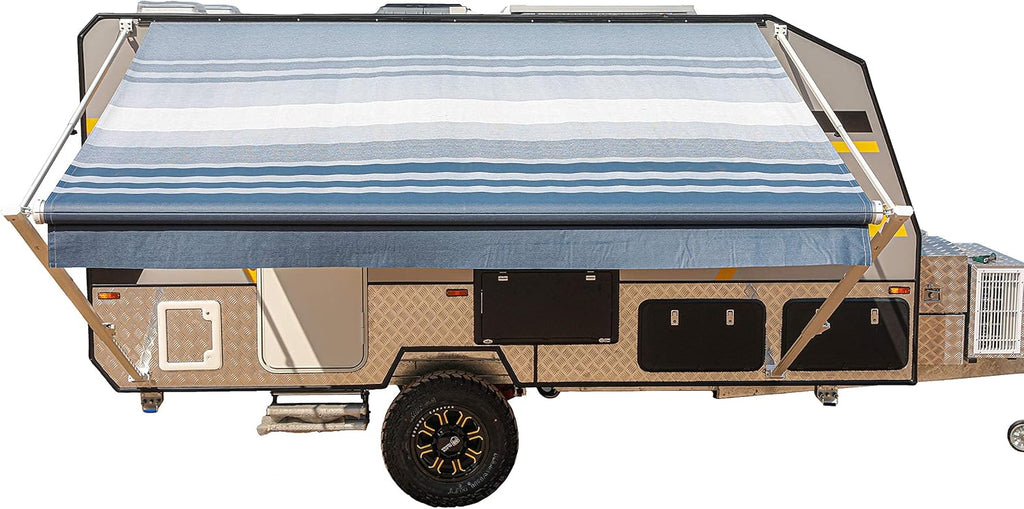 Black Fade Manual Retractable RV Trailer Awning W8064