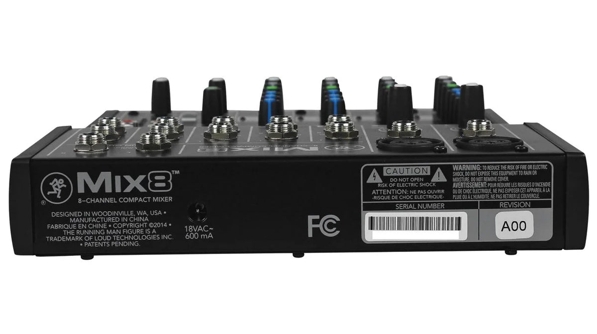 8-Ch Compact Mixer with Metal Chassis W7158