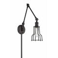 Adjustable 1-Light Plug-In Swing Arm Lamp D7728