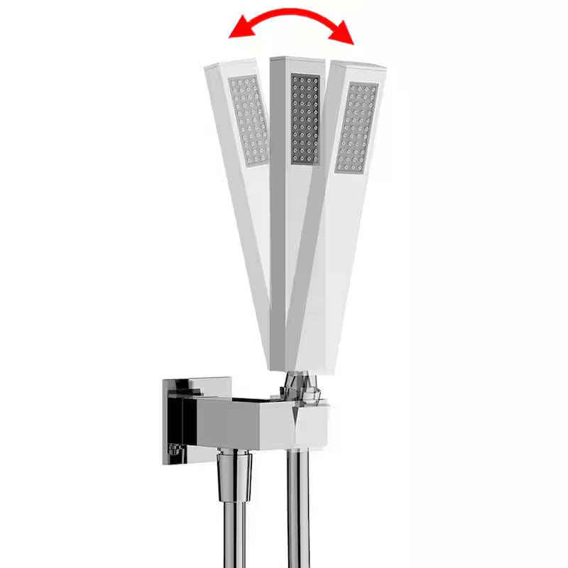 12 in. Dual Shower Heads Fixed and Handheld Shower Head in Chrome F60081