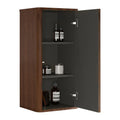 Striped Walnut Bathroom Floating Side Cabinet R389946