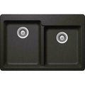 Dual Mount Quartz Composite Double Kitchen Sink G1564