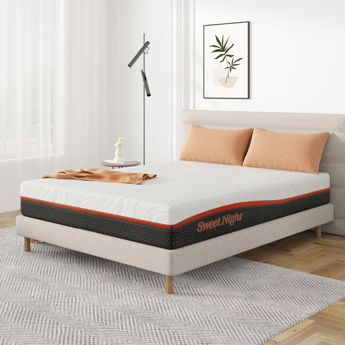 Queen Size Gel Memory Foam Pocket Spring Hybrid Mattress X217945