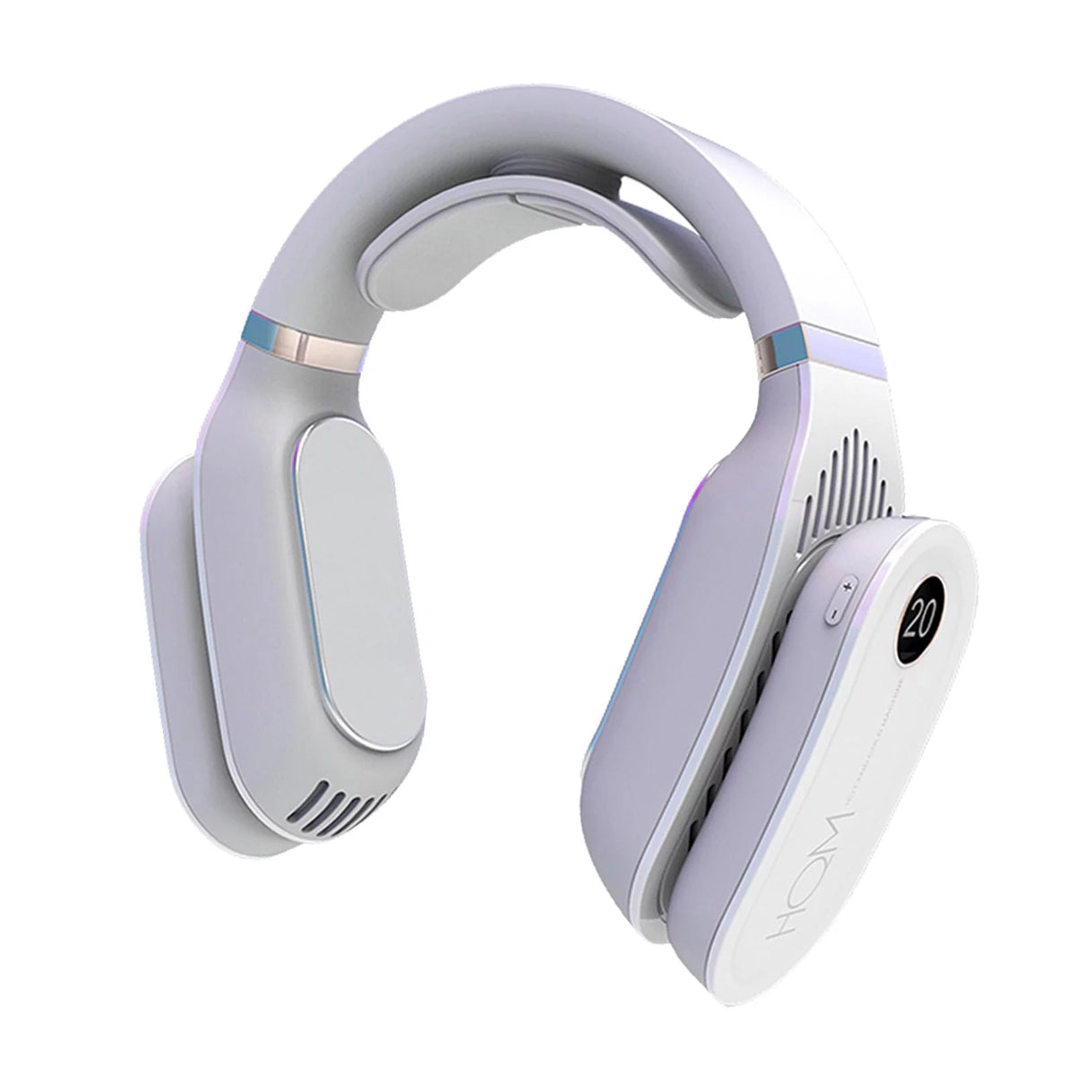 Portable Hanging Cooling Heater Air Conditioner Wearable Neck White Q64270
