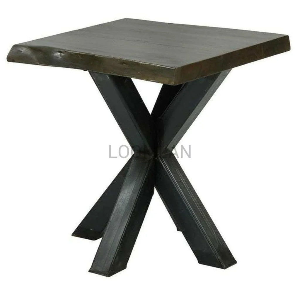 Black Square End Side Table S739
