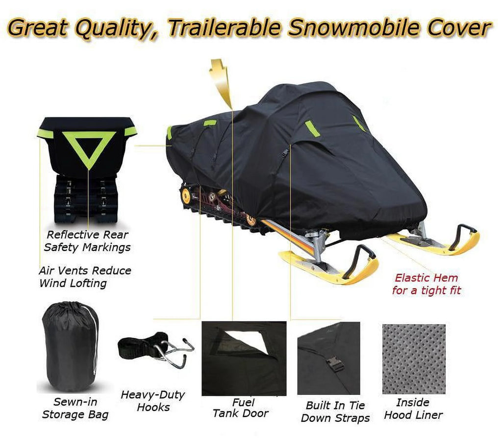 Trailerable 600 Denier Snowmobile Cover O1168