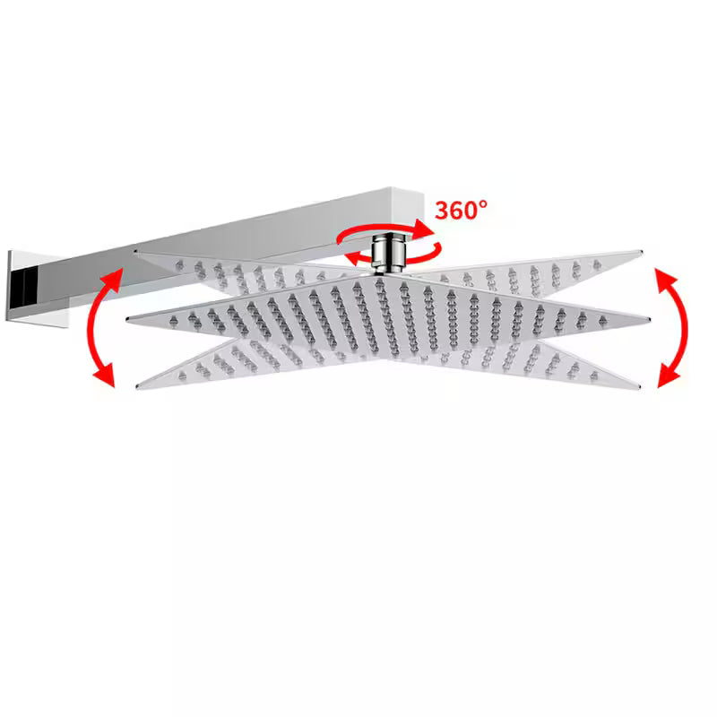 12 in. Dual Shower Heads Fixed and Handheld Shower Head in Chrome F60081