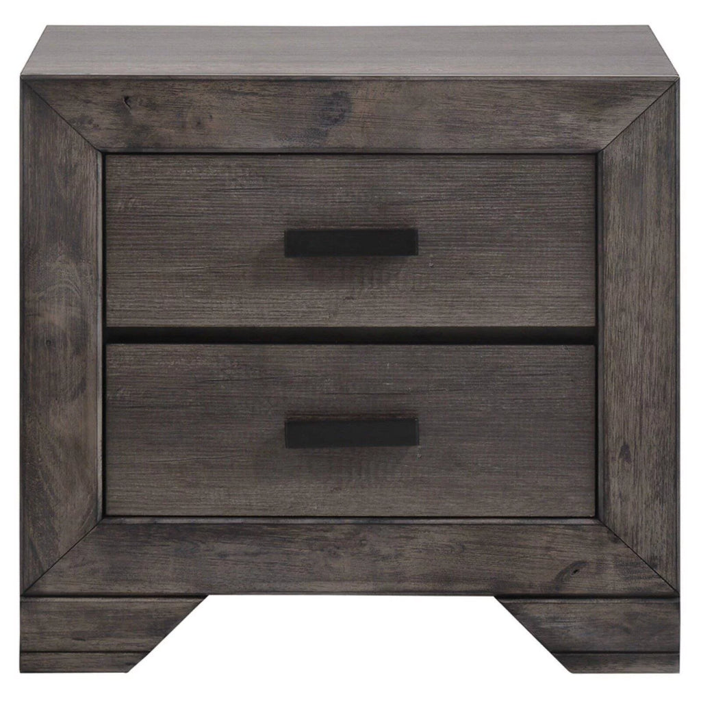 2 Drawer Nightstand in Gray Oak Z17910