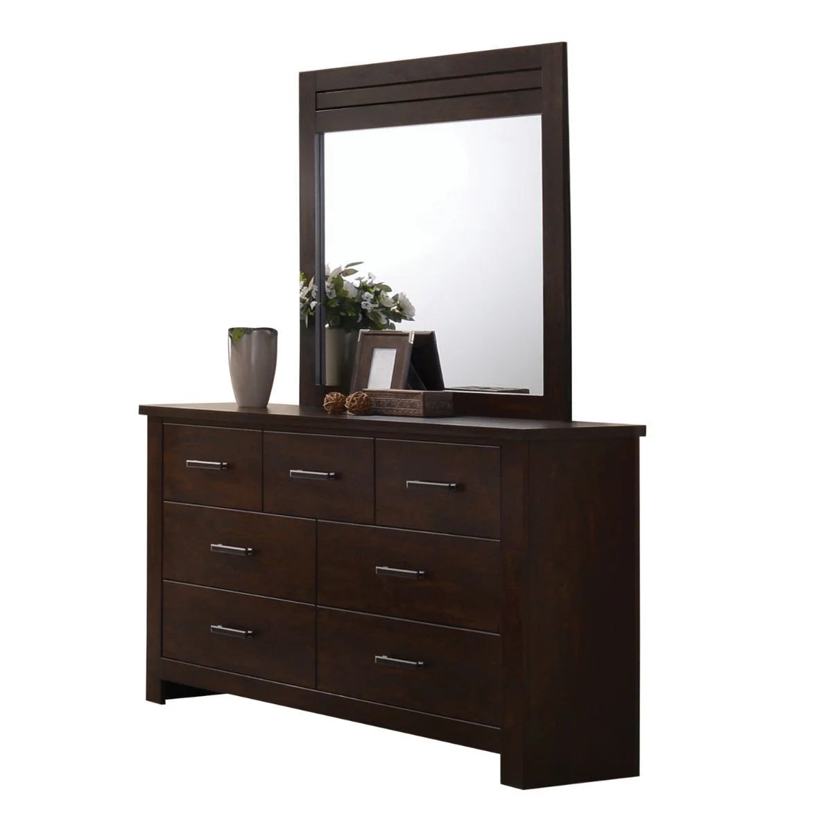 Mahogany Seven Drawer Double Dresser M316041