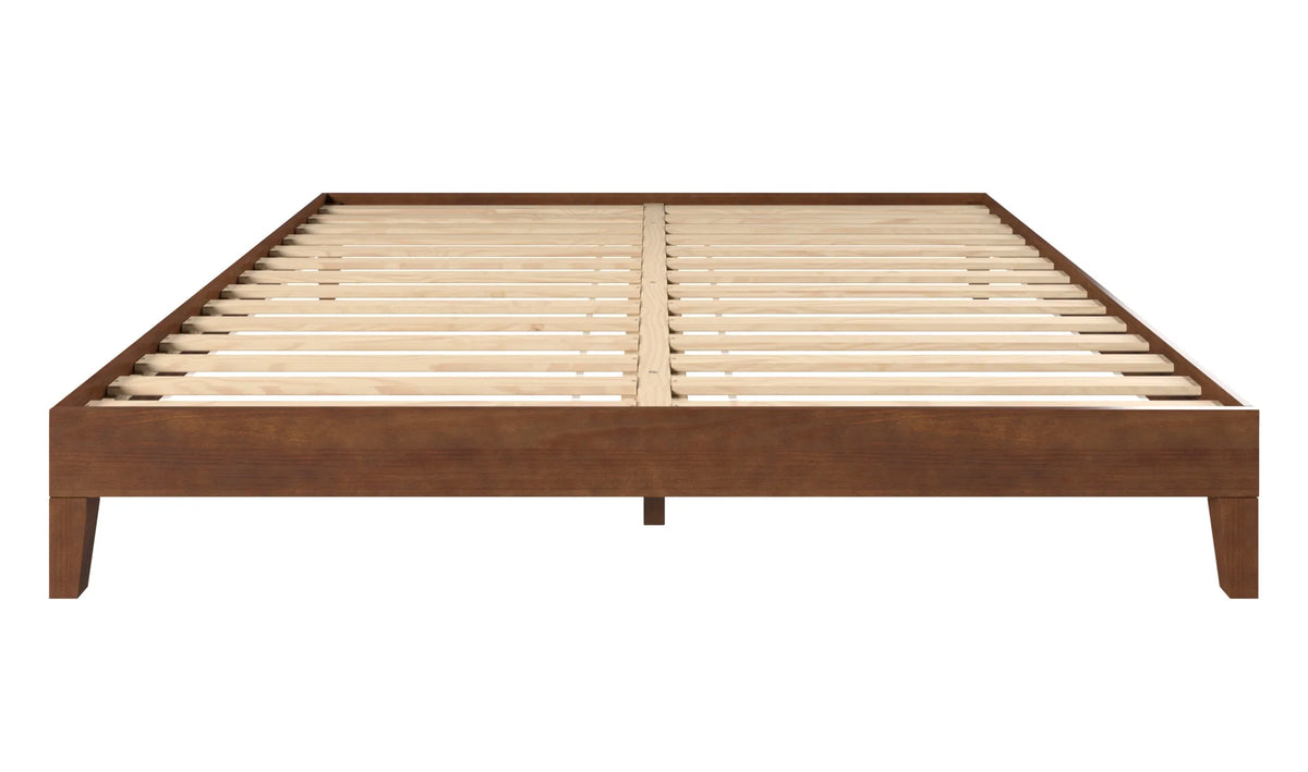 Natural Wood Platform Bed U203255