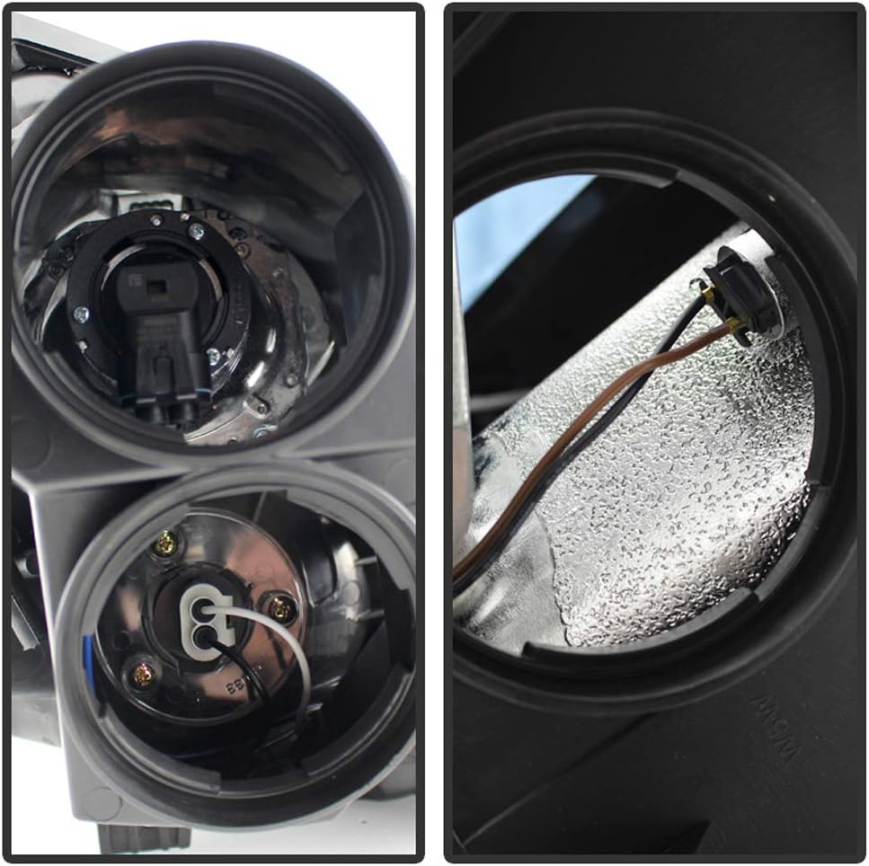 Chrome Projector Halogen Headlights Headlamp Replacement Driver Passenger Side R728