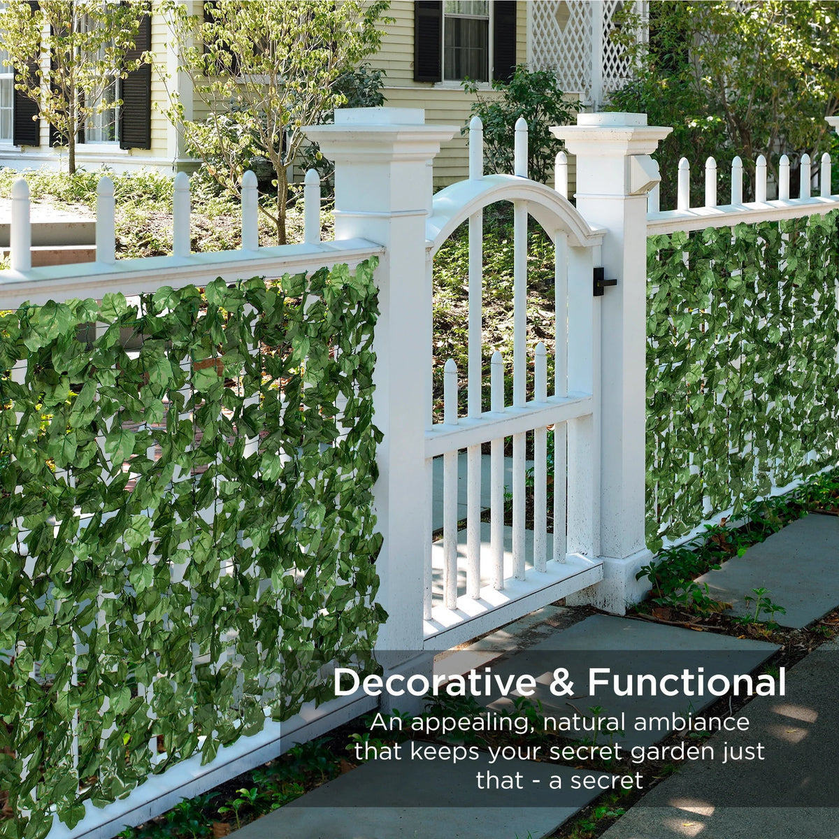 94x39in Artificial Faux Ivy Hedge Privacy Fence Screen I3958