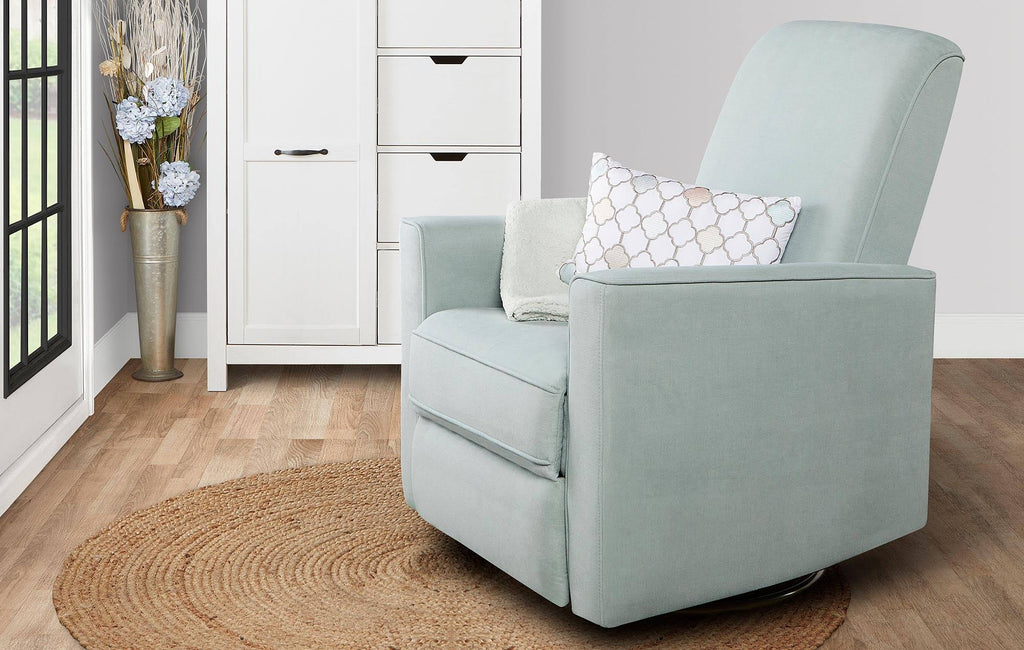 Light Blue Glider Recliner Rocker D84982