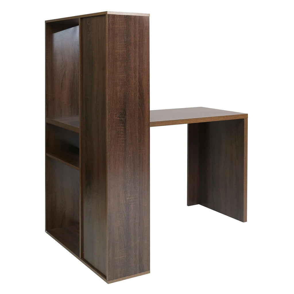 2 In 1 L Shape Computer Desk with Shelves M851015