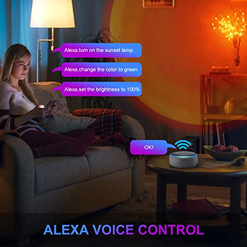 6W UFO Sunset Lamp with Voice Control 16 Colors F427