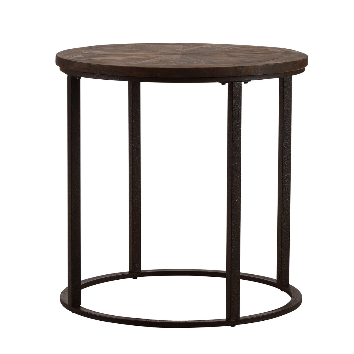 Round Industrial End Table 24 x 24 X770430