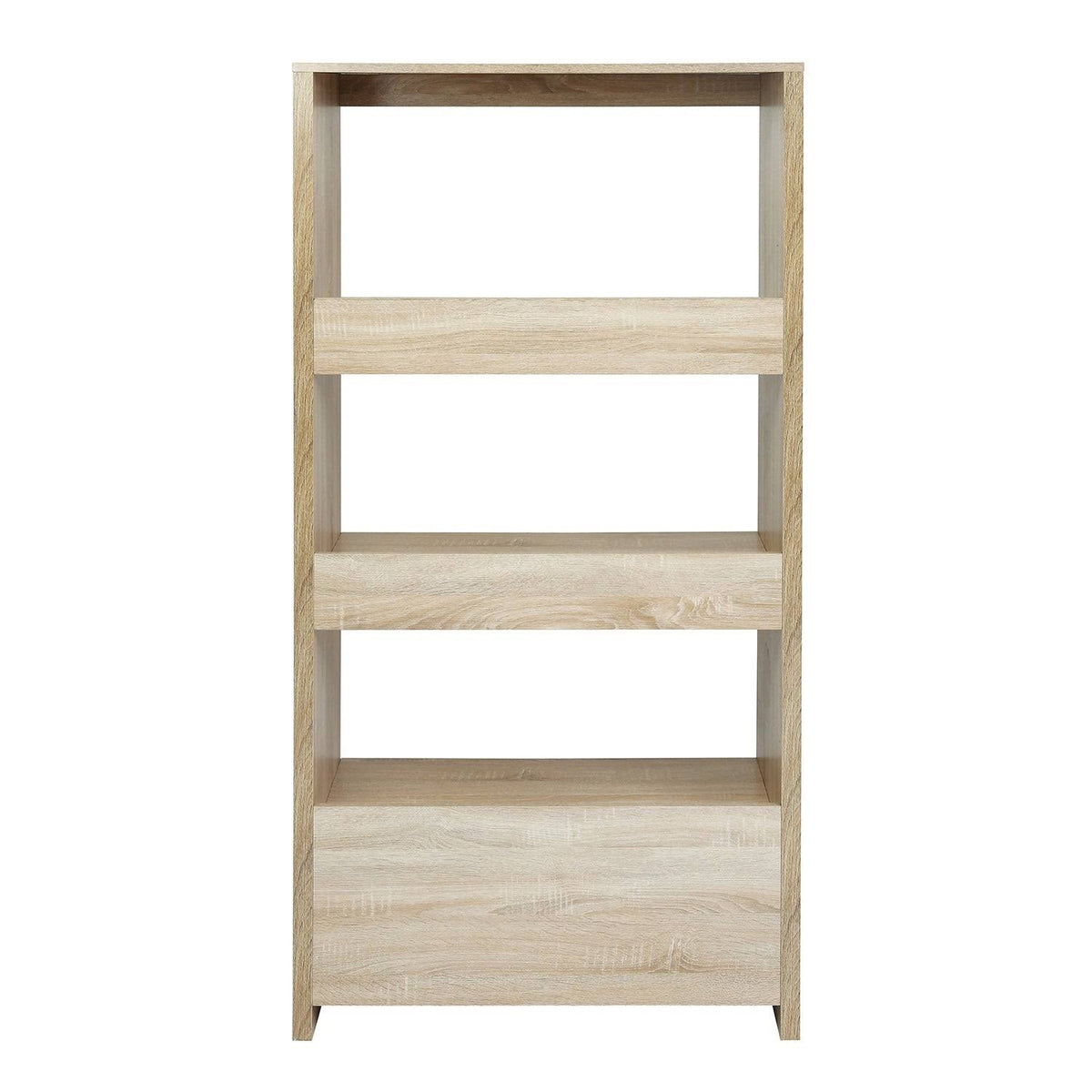 3-Shelf with Drawers MDF Bookcase Storage V1820