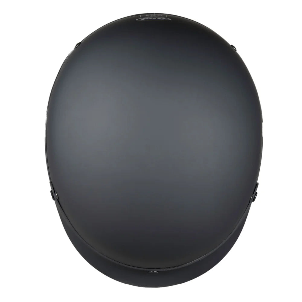 Matte Black Motorcycle Half Helmet W2348