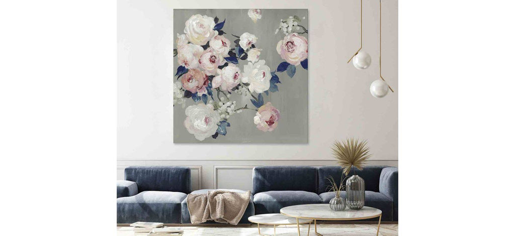 Cobalt Leaves Wall Art I175