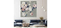 Cobalt Leaves Wall Art I175