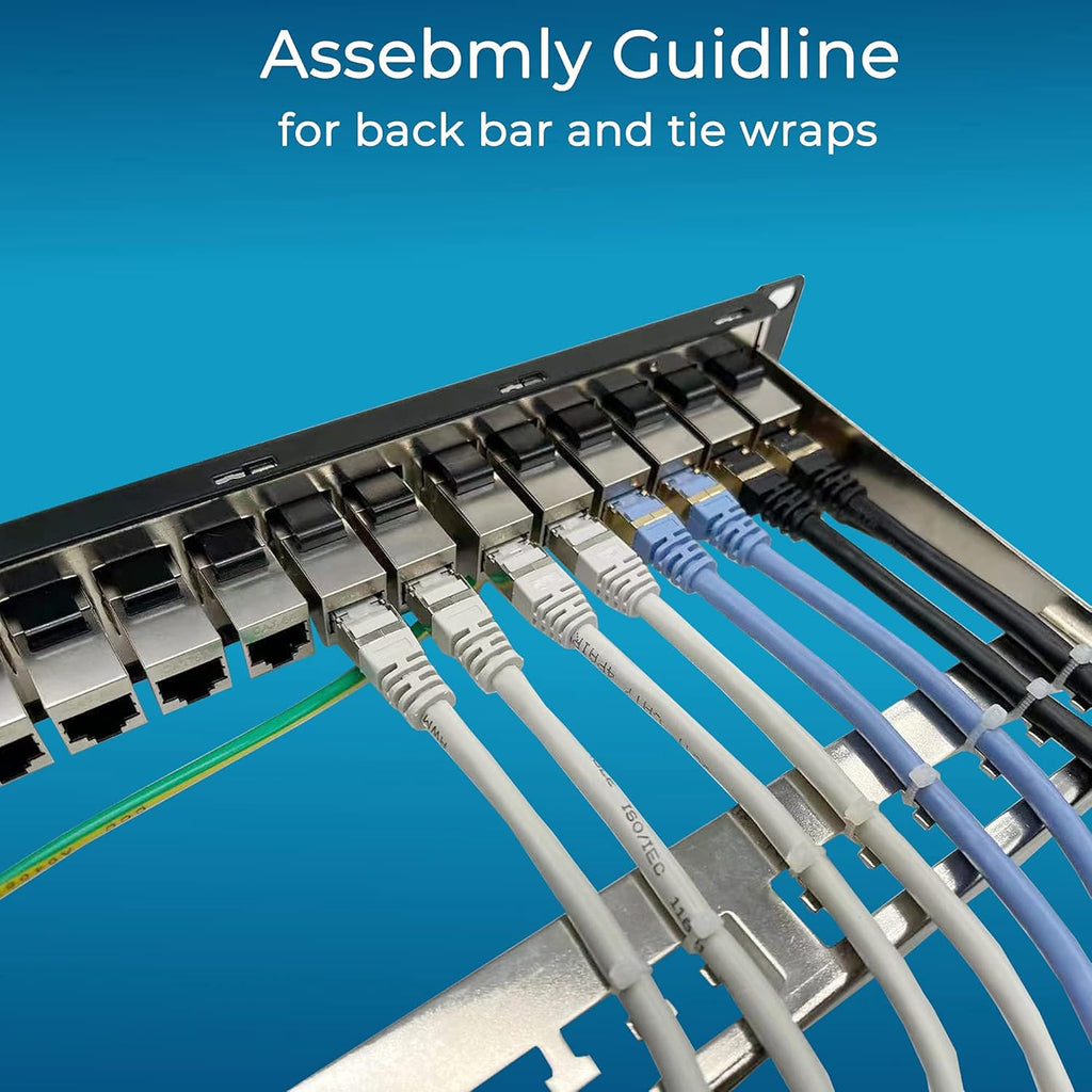 24 Port Cat6A Shielded Patch Panel 1U R447