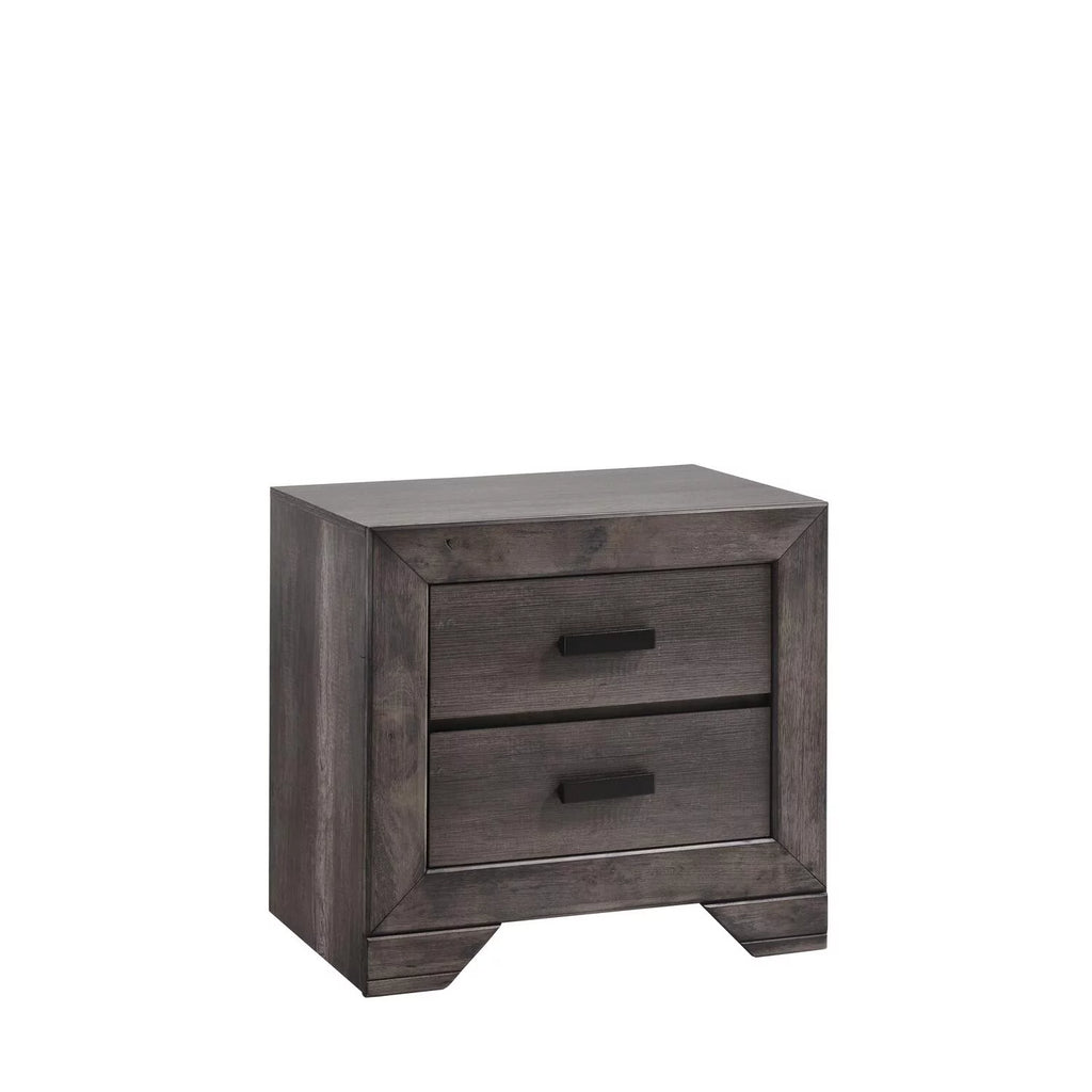 2 Drawer Nightstand in Gray Oak Z17910