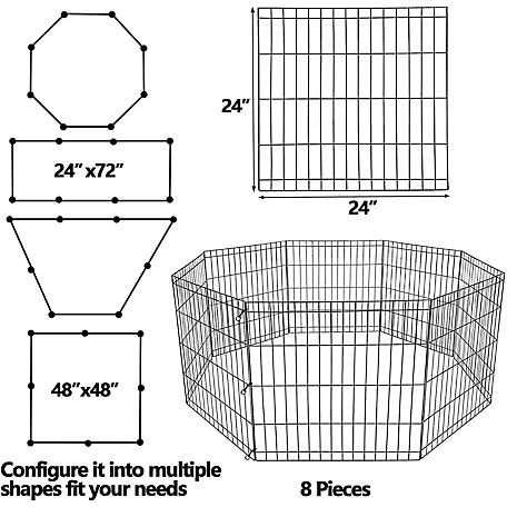 8 Panel Exercise Pet Pen S589781