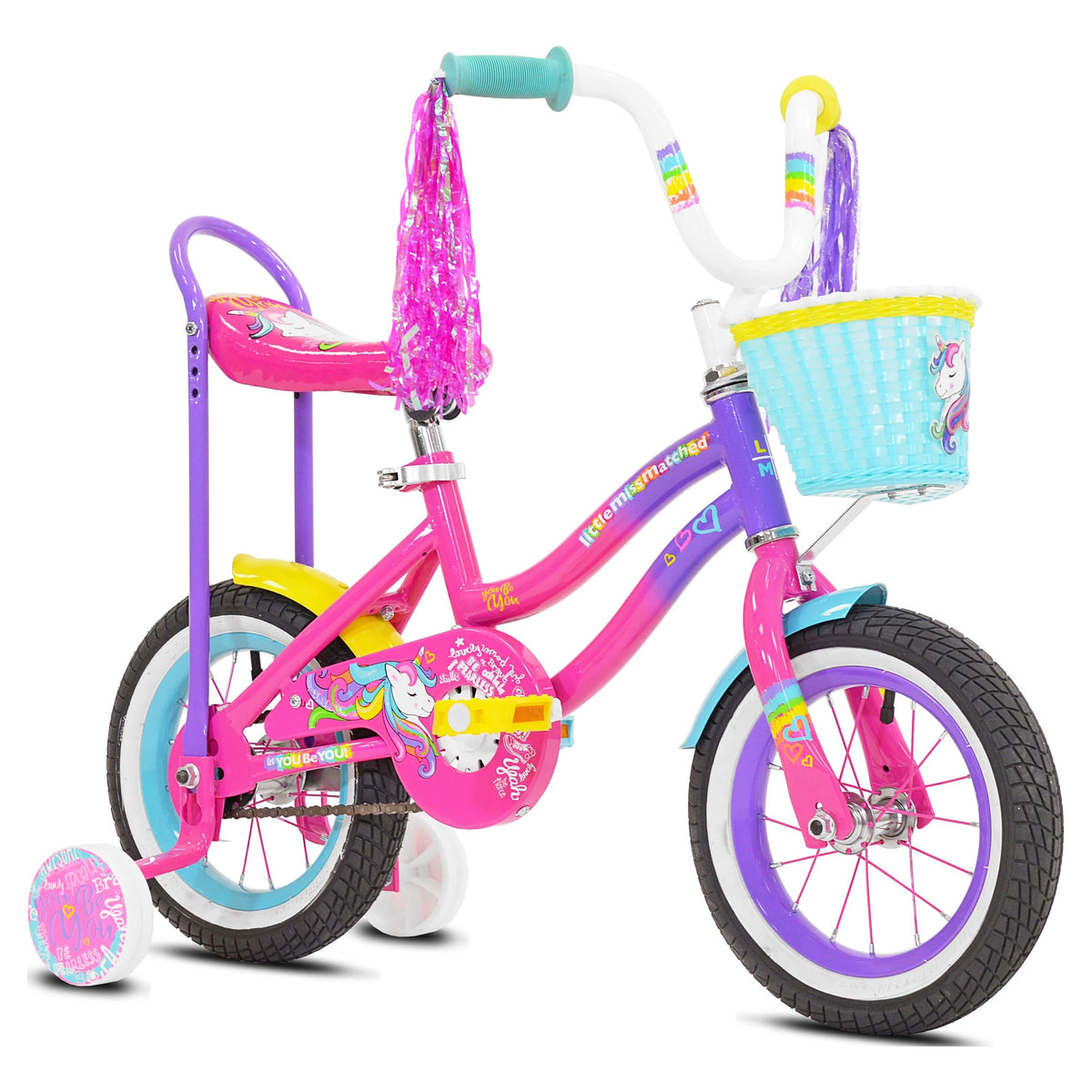 Girl's 12 in. Pink and Purple Bicycle Q5734