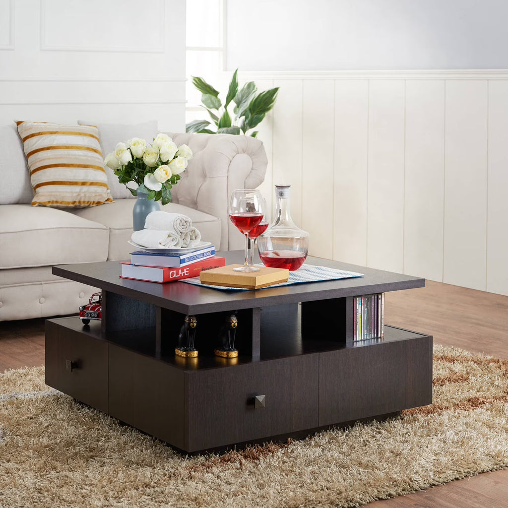 Espresso Storage Coffee Table Q511