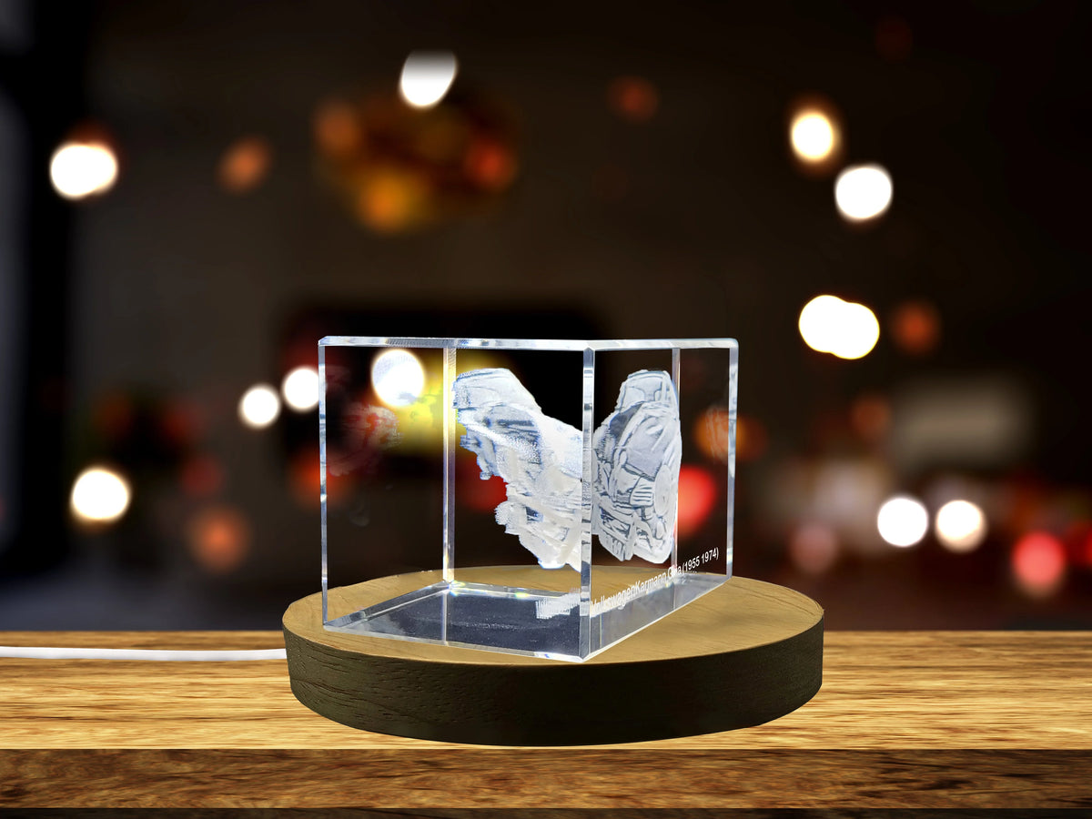 3D Engraved Crystal Tribute Q889470