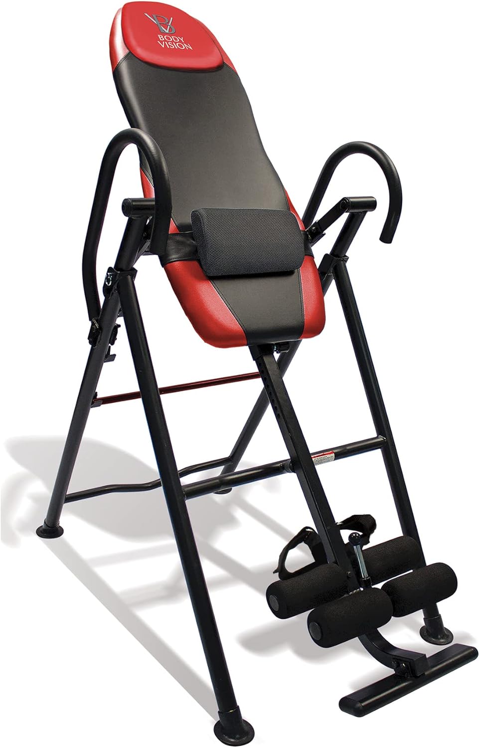 Red Heavy Duty Inversion Table with Adjustable Head Rest & Lumbar Support Pad X5652