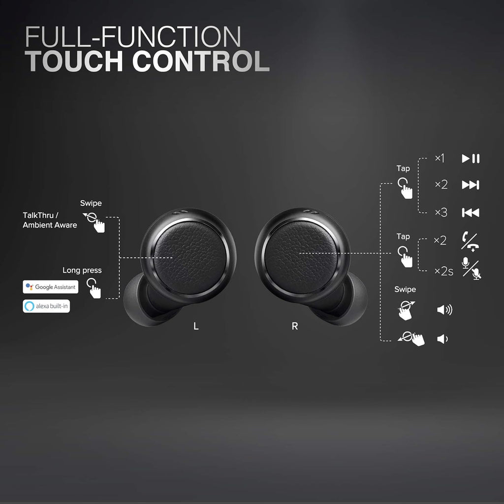 Fly True Wireless IE Headphones Black Y5476