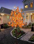 Orange Maple Tree with 120 Warm White LED Lights H8437