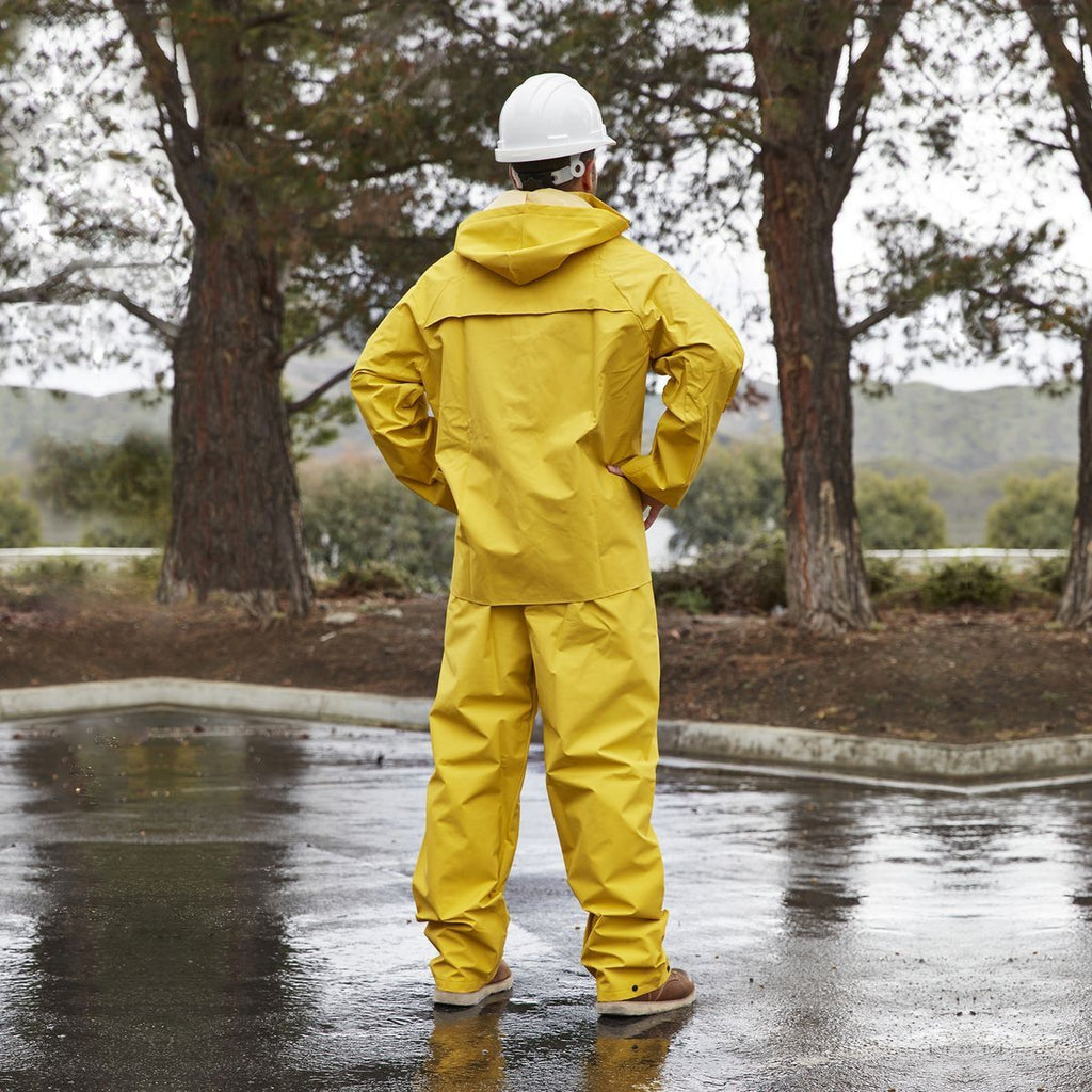 Yellow Large 2-Piece Rain Suit O4638