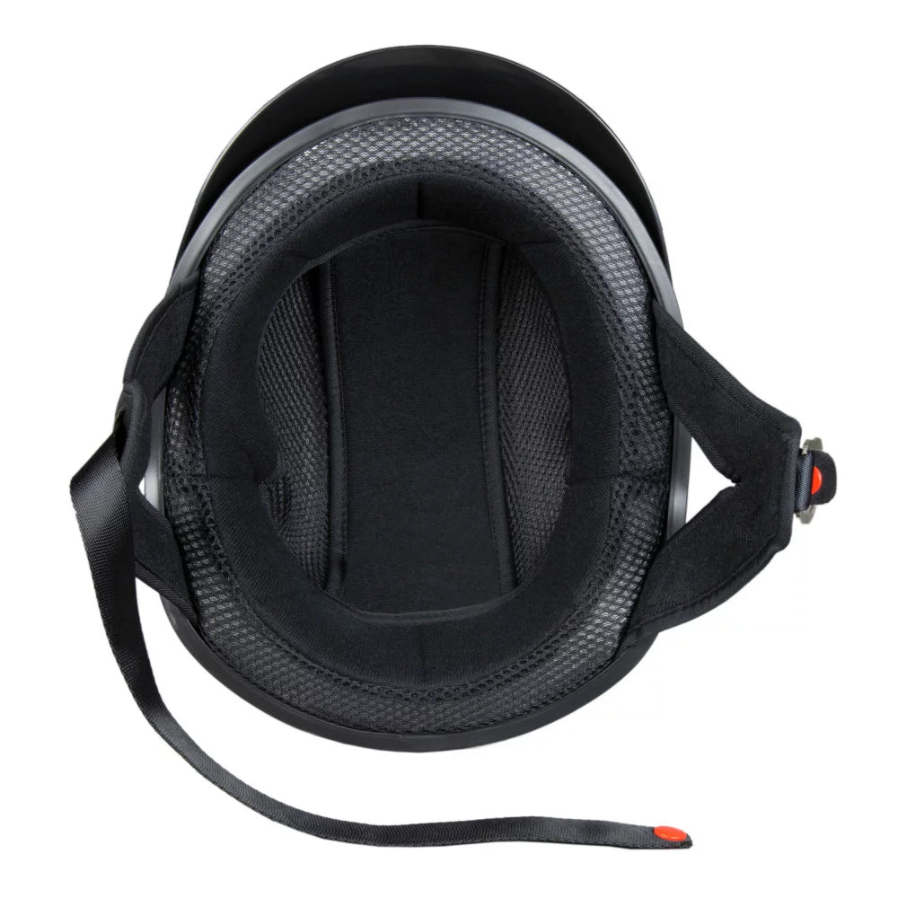 Matte Black Motorcycle Half Helmet W2348