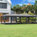 Party Tent with 8 Mesh Sidewalls Anthracite 29.5'x13.1' HDPE B82250