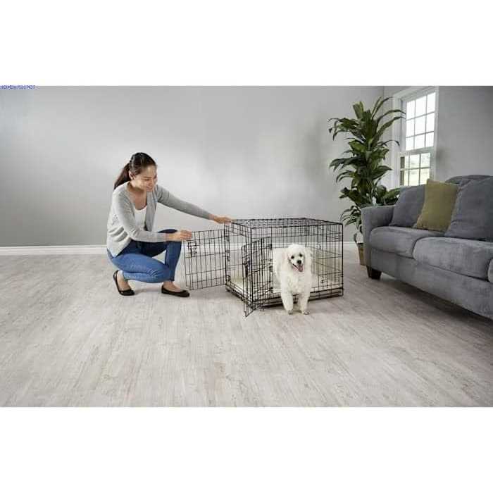 2-Door Folding Dog Crate J682773
