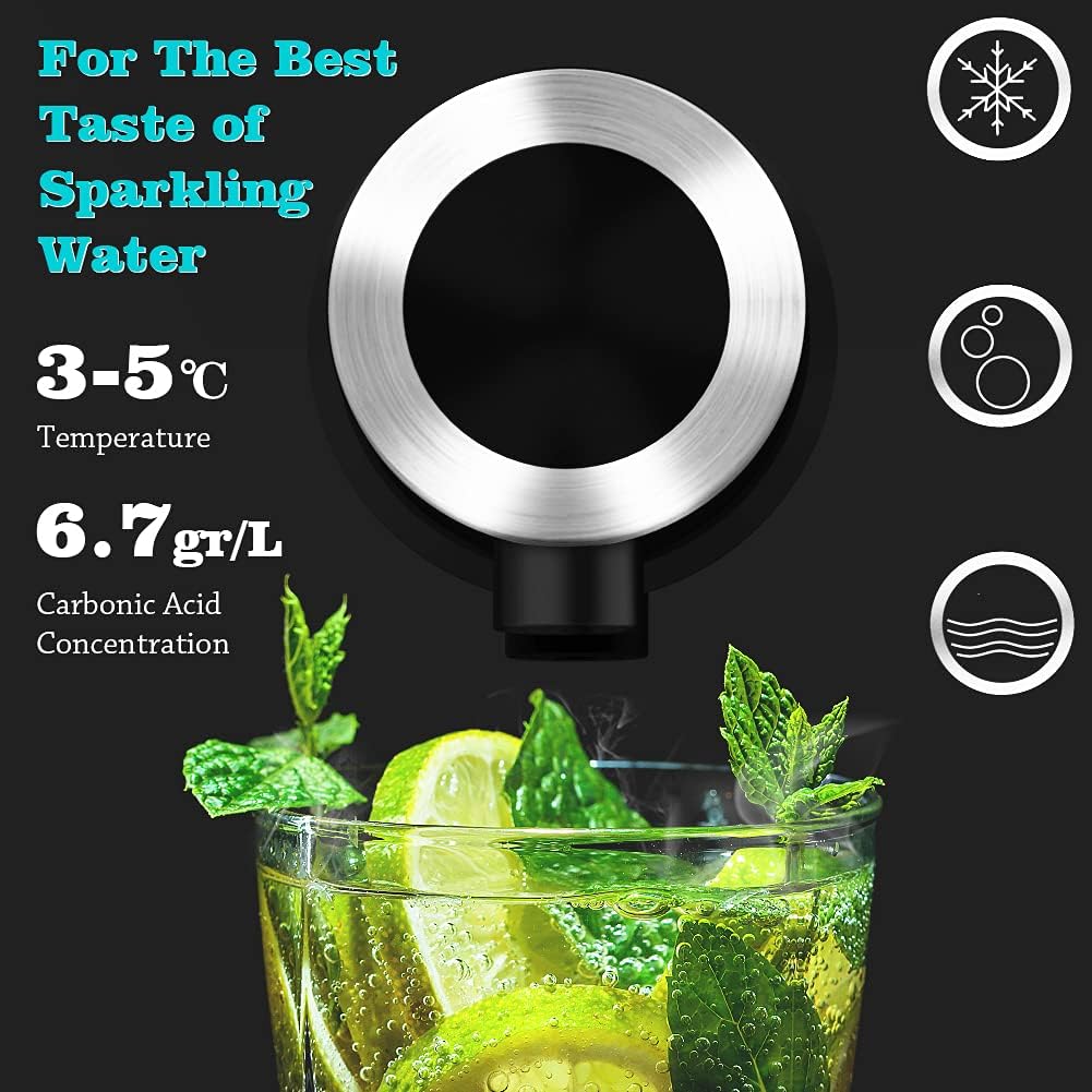 Black Countertop Sparkling Water Maker Z202
