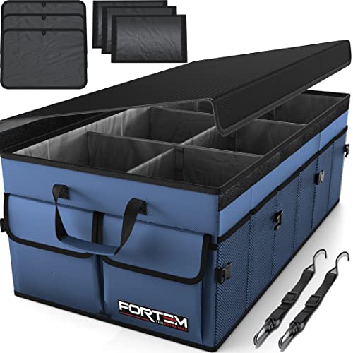 Collapsible Multi Compartment Car Trunk Organizer Q500883