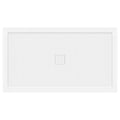 60 x 34 Single Double Threshold Shower Base Pan Center Drain White E907525