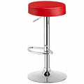 Red Swivel Adjustable Height Bar Stool A29615