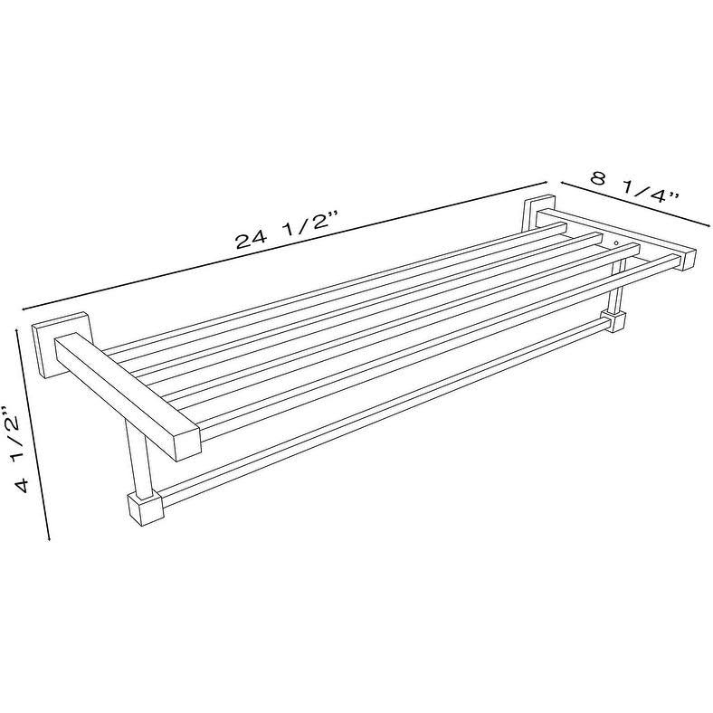 Gold Bathroom Towel Shelf Rack L7251