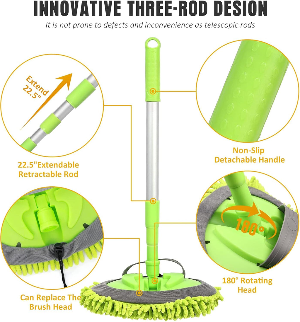 12 Pcs Car Wash Kit with Microfiber Towels and Storage Box P497