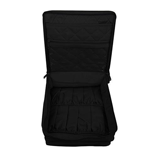 Black Double Deluxe Organizer Storage P454