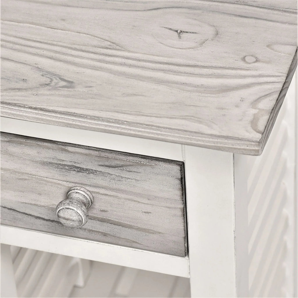 Wood Chairside Table with Drawer W630025