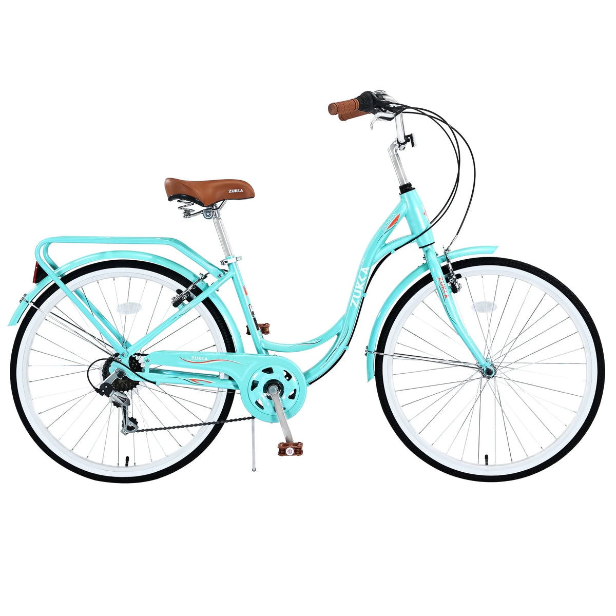 Mint Green 7 Speed Steel Frame Beach Cruiser Bike T2652