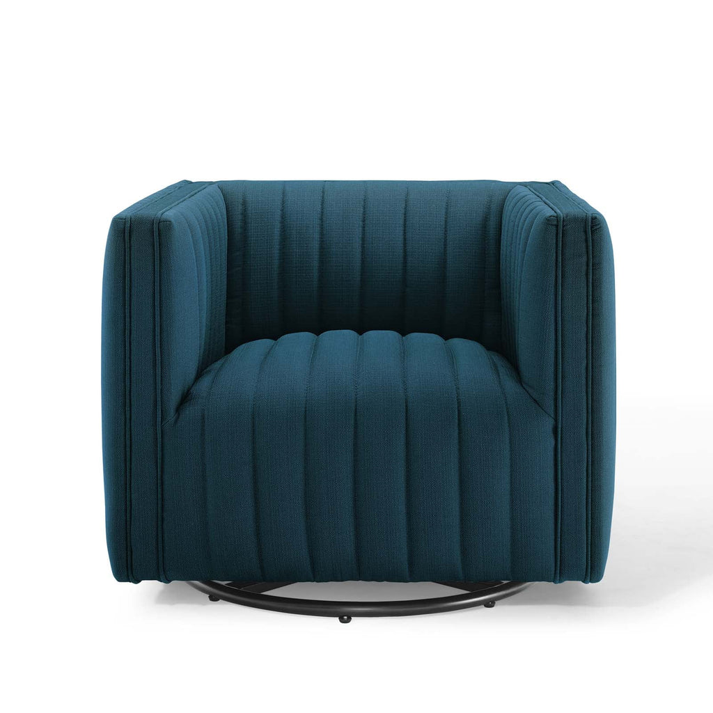 Azure Tufted Swivel Upholstered Armchair N132