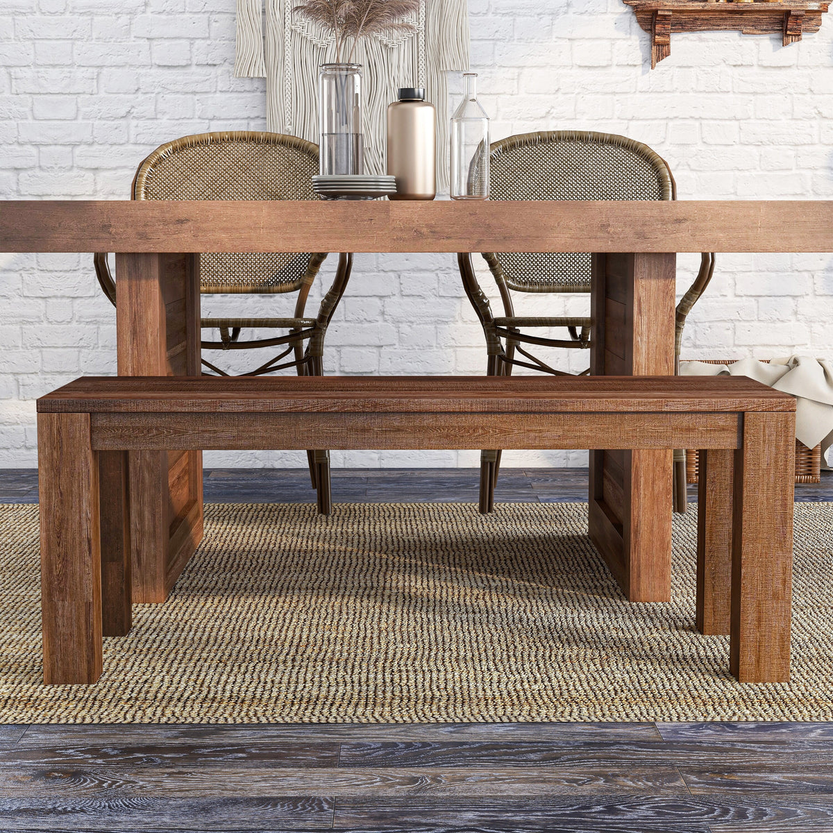Solid Mango Wood Dining Bench R9695
